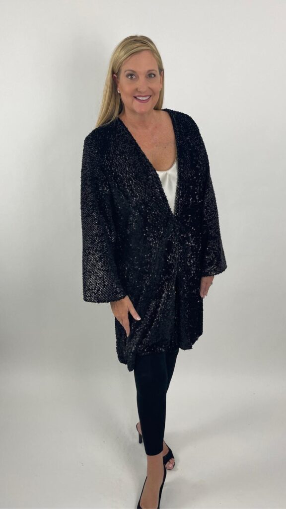 Black Sequin Jacket Sequin Saturday