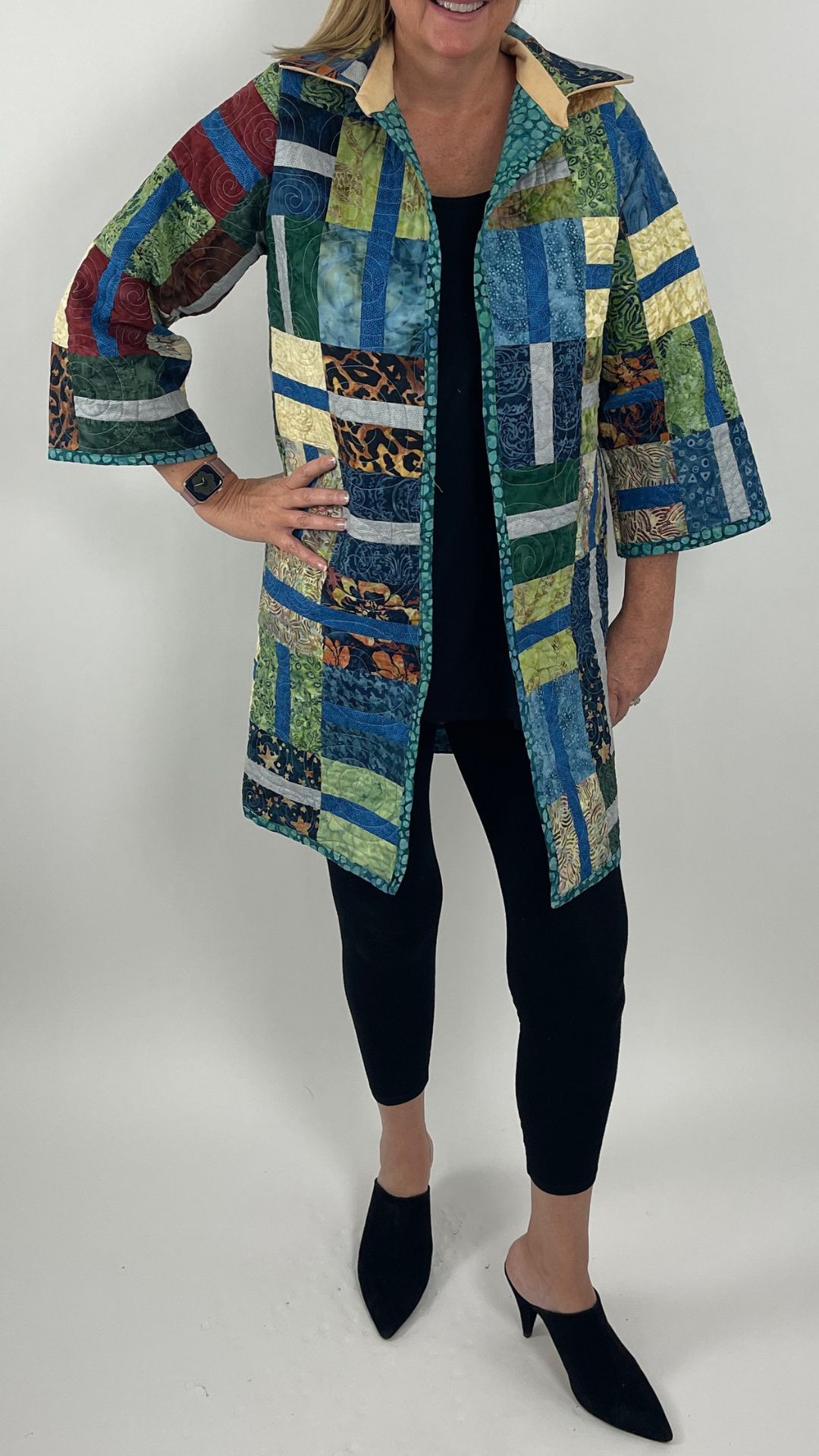 Upcycled Vintage Quilted Jacket